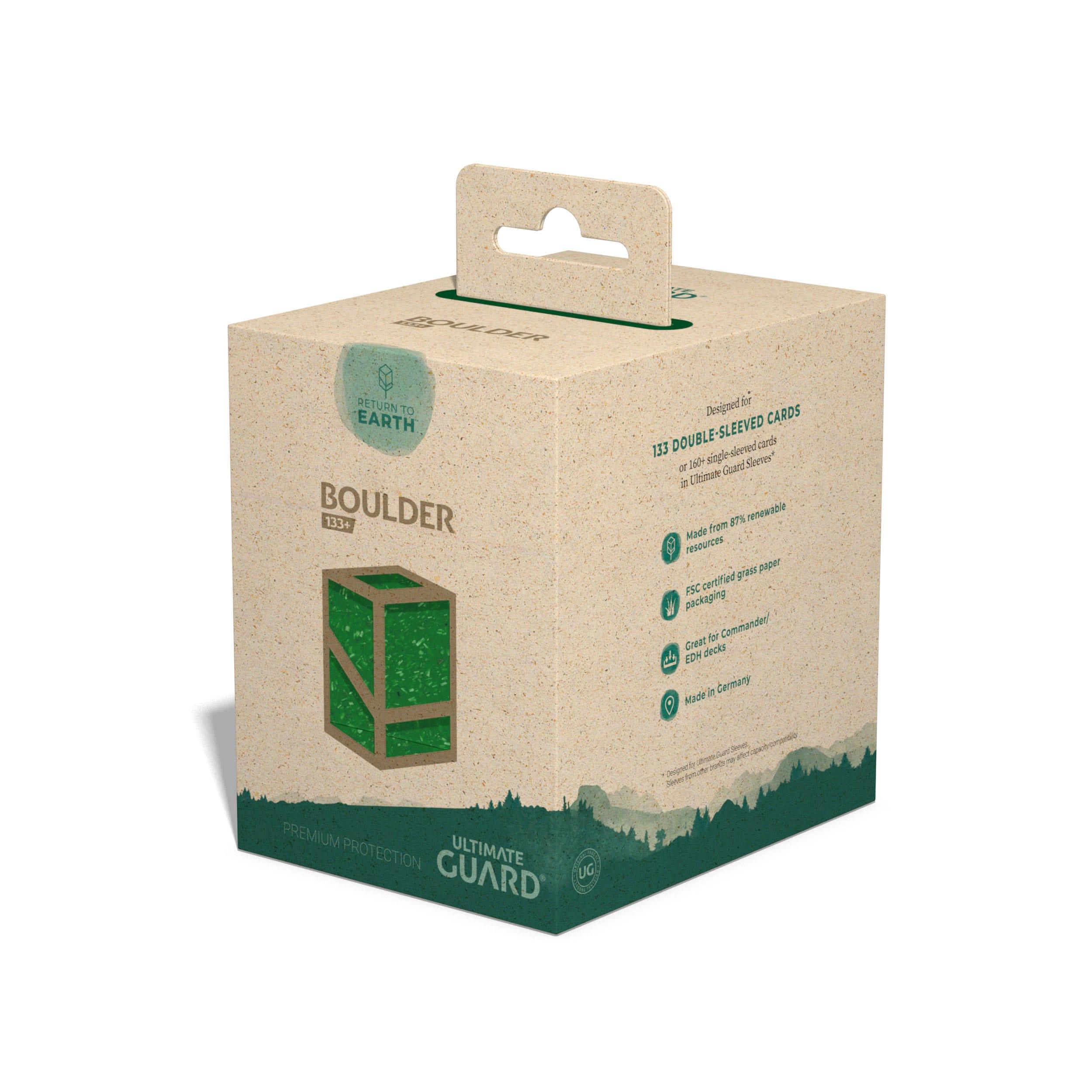 Ultimate Guard Return To Earth Boulder Deck Case 133+ Standard Size Grün