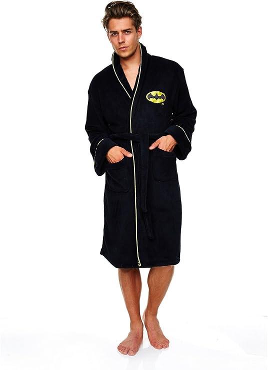 Batman Adult Fleece Hoodless Robe Batman Adult Fleece Hoodless Robe