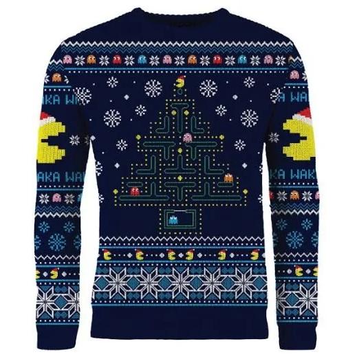 Pac-Man Christmas Jumper - Größe: L Pac-Man Christmas Jumper - Größe: L