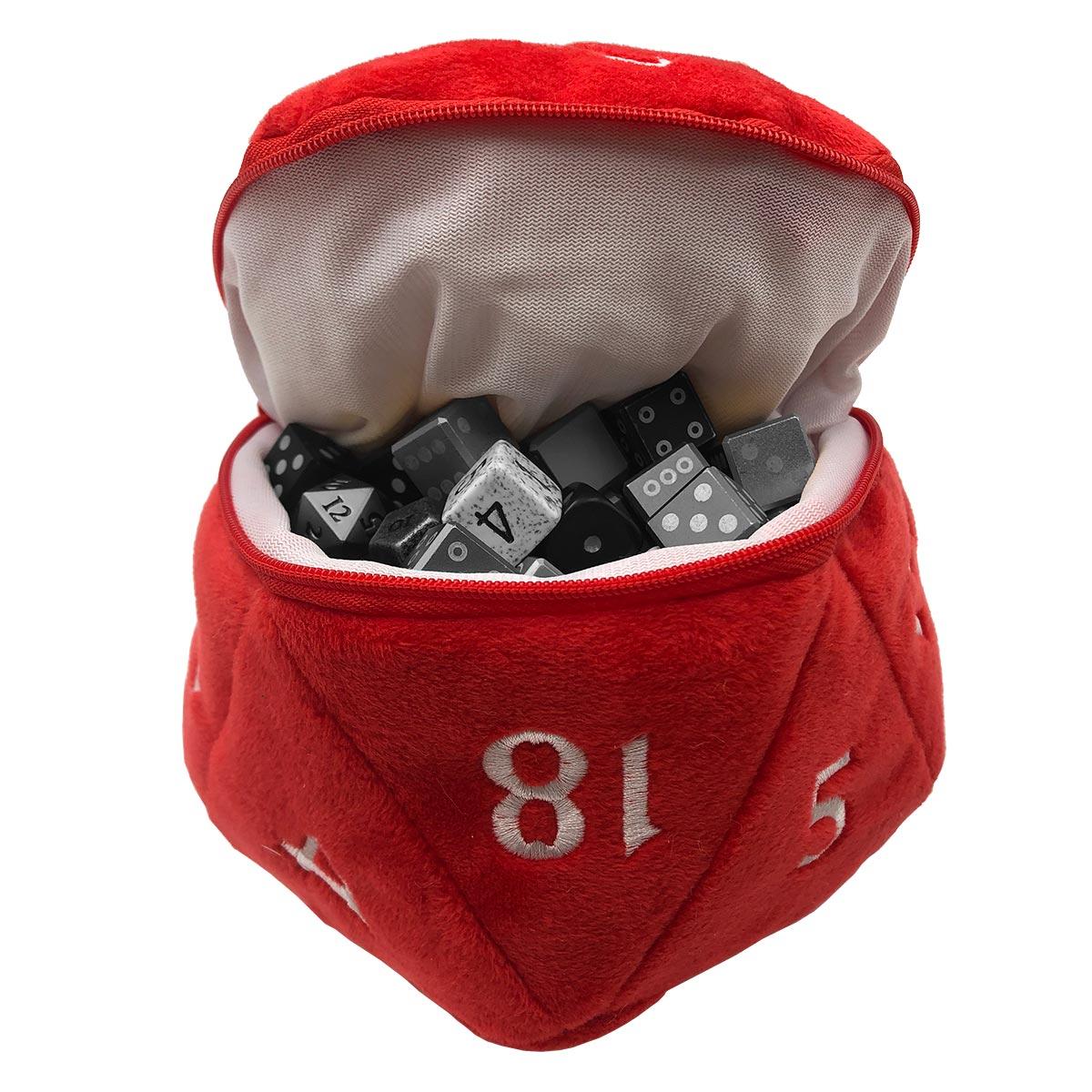 Ultra Pro - D20 Plush Dice Bag: Red Ultra Pro - D20 Plush Dice Bag: Red