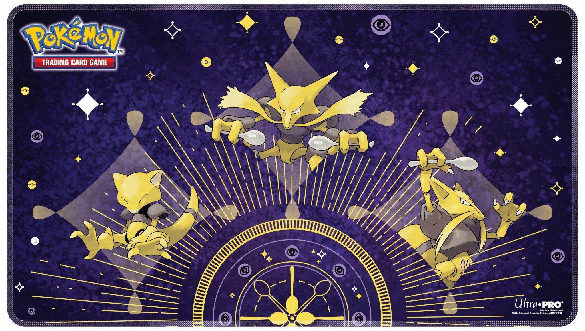 UP - Pokemon Abra Evolutions Stitched Playmat