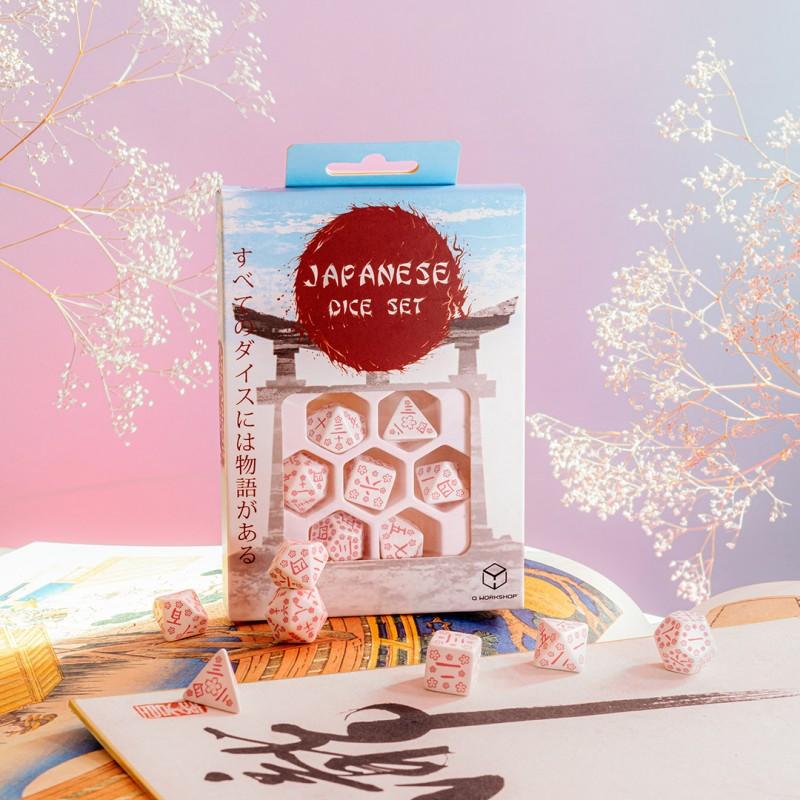 Japanese Dice Set - Cherry Blossoms Petals Japanese Dice Set - Cherry Blossoms Petals