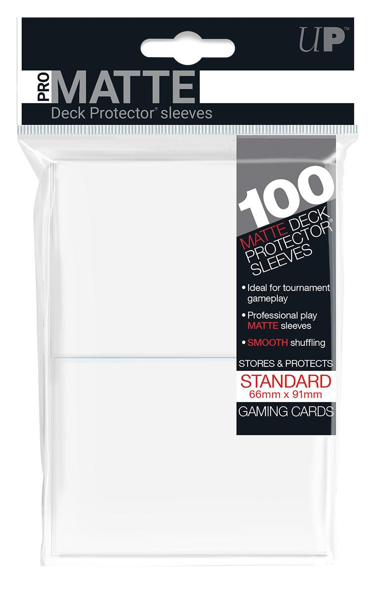 Ultra Pro Deck Protector Sleeves Standard Matte- White (100)