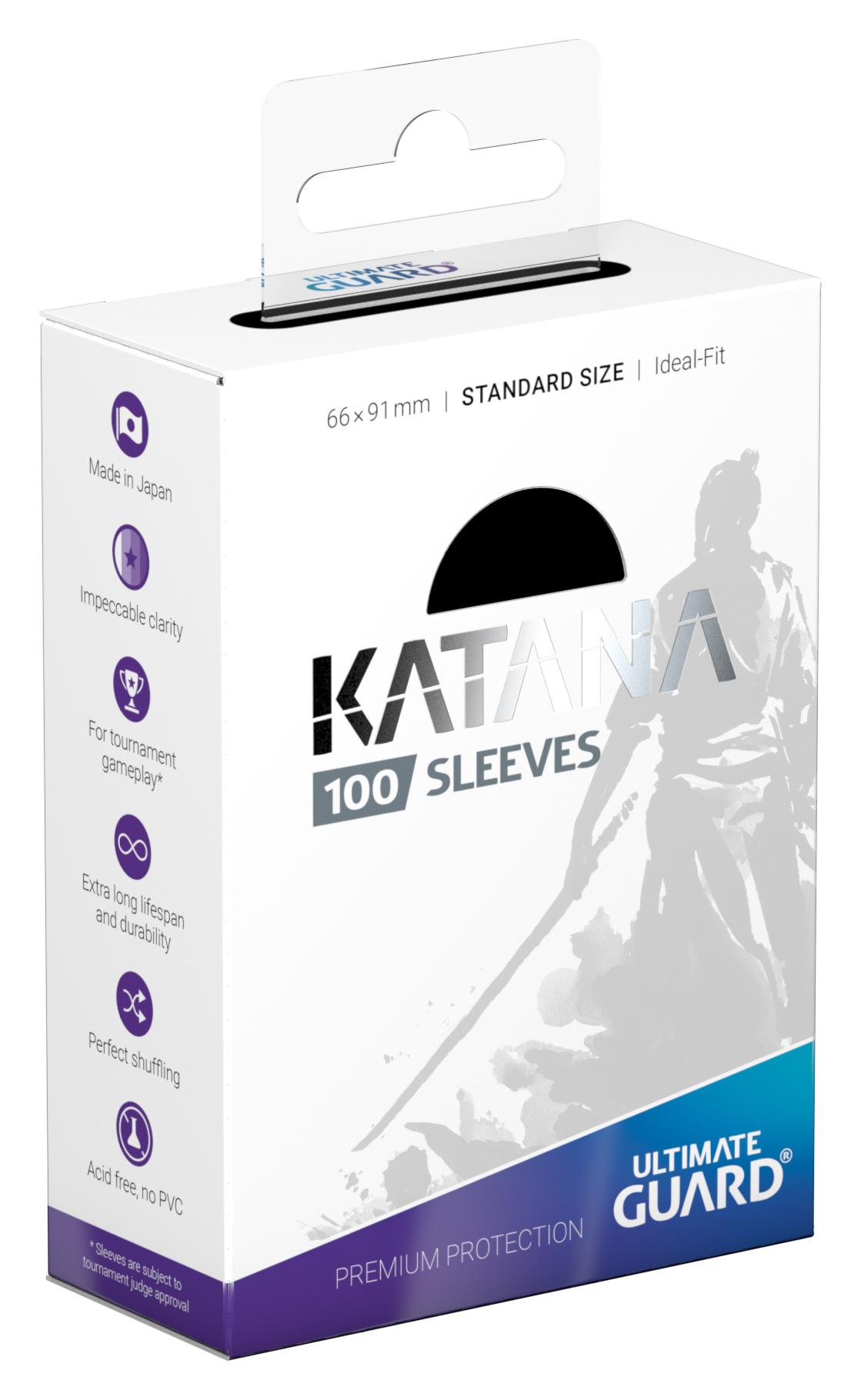 Ultimate Guard Katana Sleeves Standard Size Black (100) Ultimate Guard Katana Sleeves Standard Size Black (100)