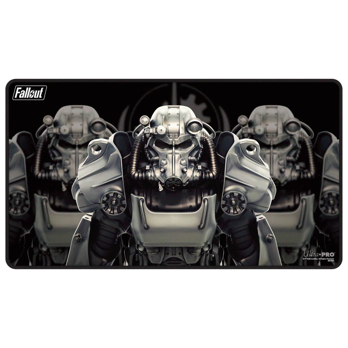 Ultra Pro - Brotherhood of Steel Black-Stitched Playmat  for Bethesda - Fallout
