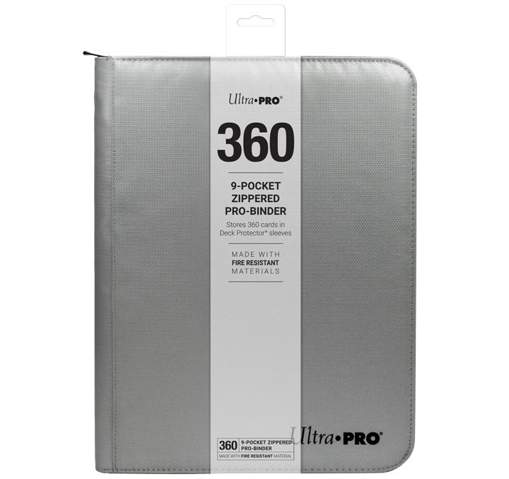 UP - 12-Pocket Zippered PRO-Binder: Silver UP - 12-Pocket Zippered PRO-Binder: Silver