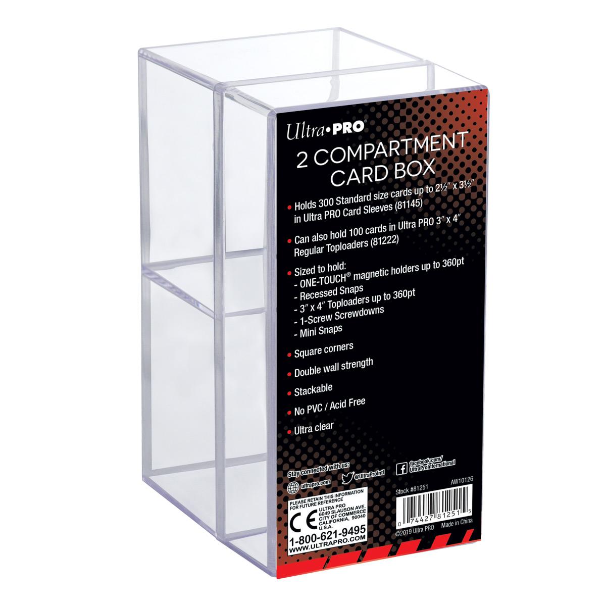 2-Piece Clear Card Box Two Compartment 2-Piece Clear Card Box Two Compartment