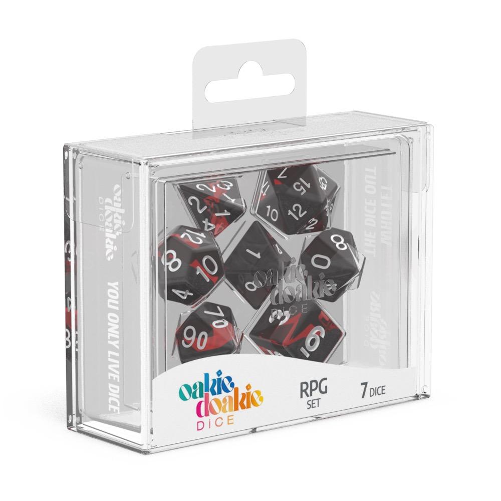 Oakie Doakie Dice W&uuml;rfel RPG-Set Enclave - Ruby (7)