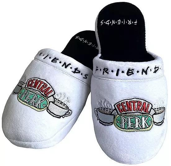 Friends Central Perk White Ladies Mule Slippers UK 5-7 Friends Central Perk White Ladies Mule Slippers UK 5-7