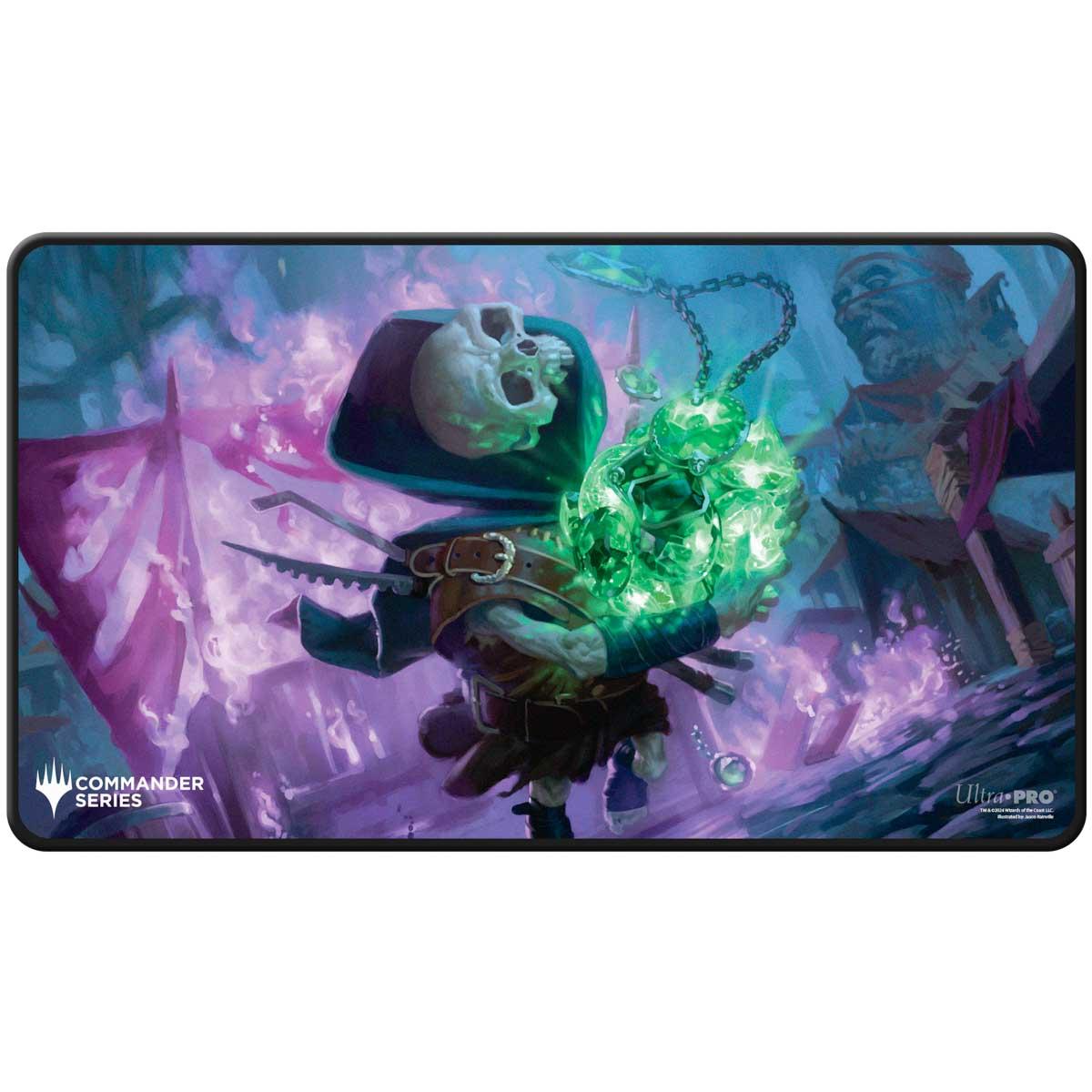 Ultra Pro Commander Series - Release 4 - Three Color Shard - Q4 2024 Black Stitched Playmat Tinybones - Fan Vote for Magic: The Gathering