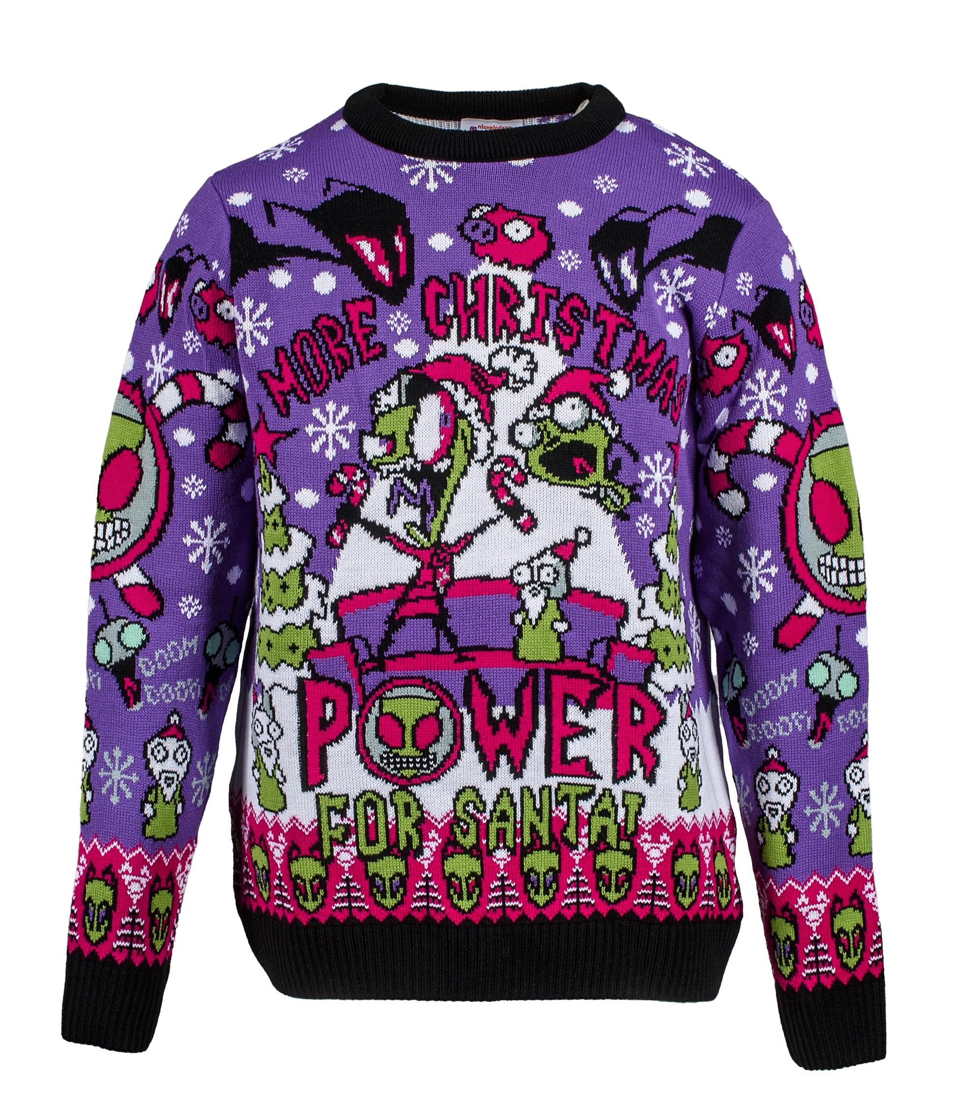 Invader Zim Power For Santa Christmas Jumper XXL Invader Zim Power For Santa Christmas Jumper XXL