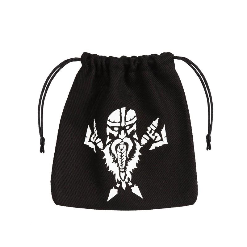 Dwarven Black & white Dice Bag Dwarven Black & white Dice Bag