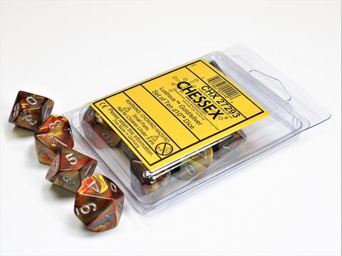 Chessex: Lustrous Gold/silver W10 (10)