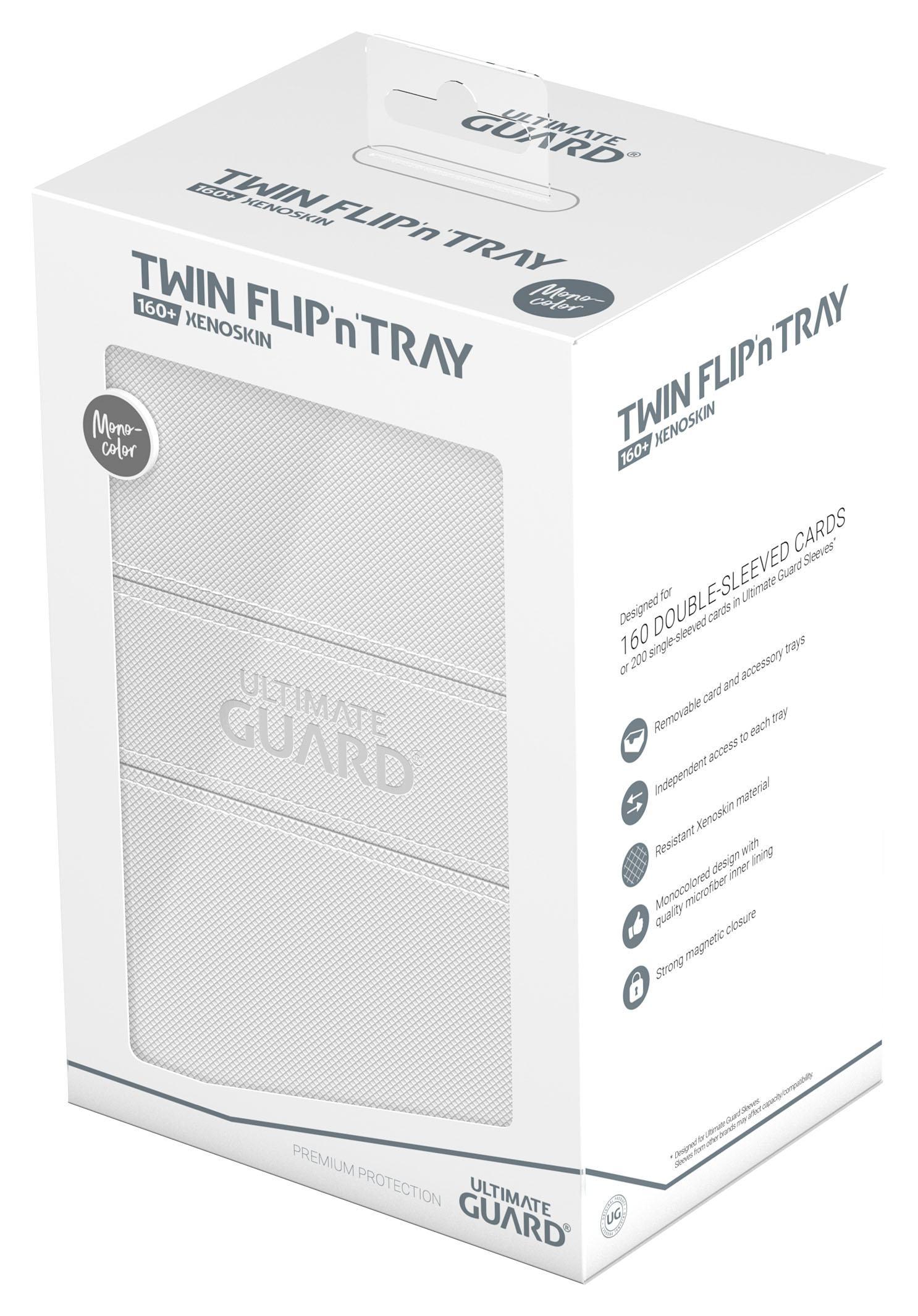 Ultimate Guard Twin Flip'n'Tray 160+ XenoSkin Monocolor Wei&szlig;