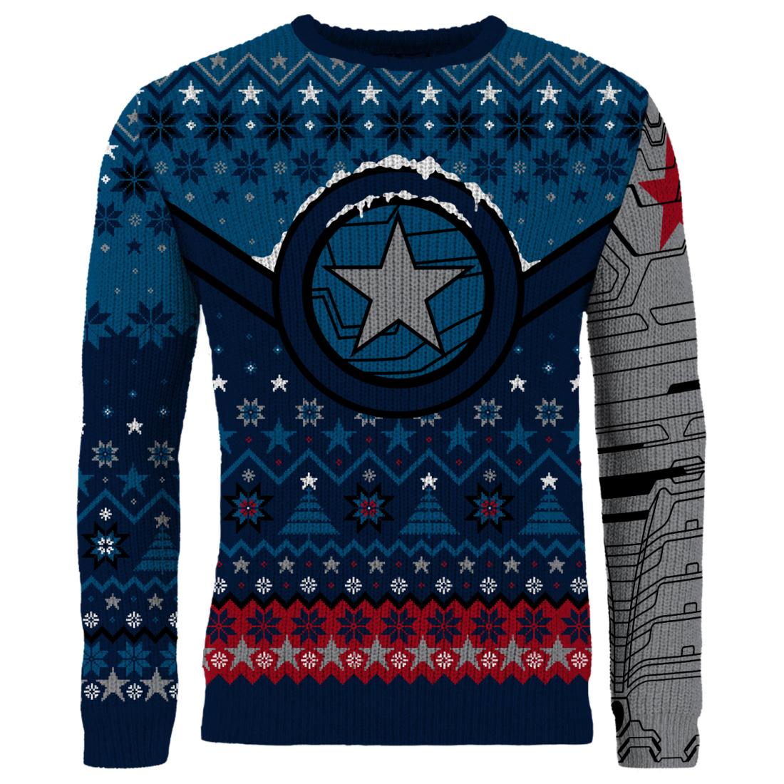 Marvel Winter Soldier Christmas Jumper Marvel Winter Soldier Christmas Jumper