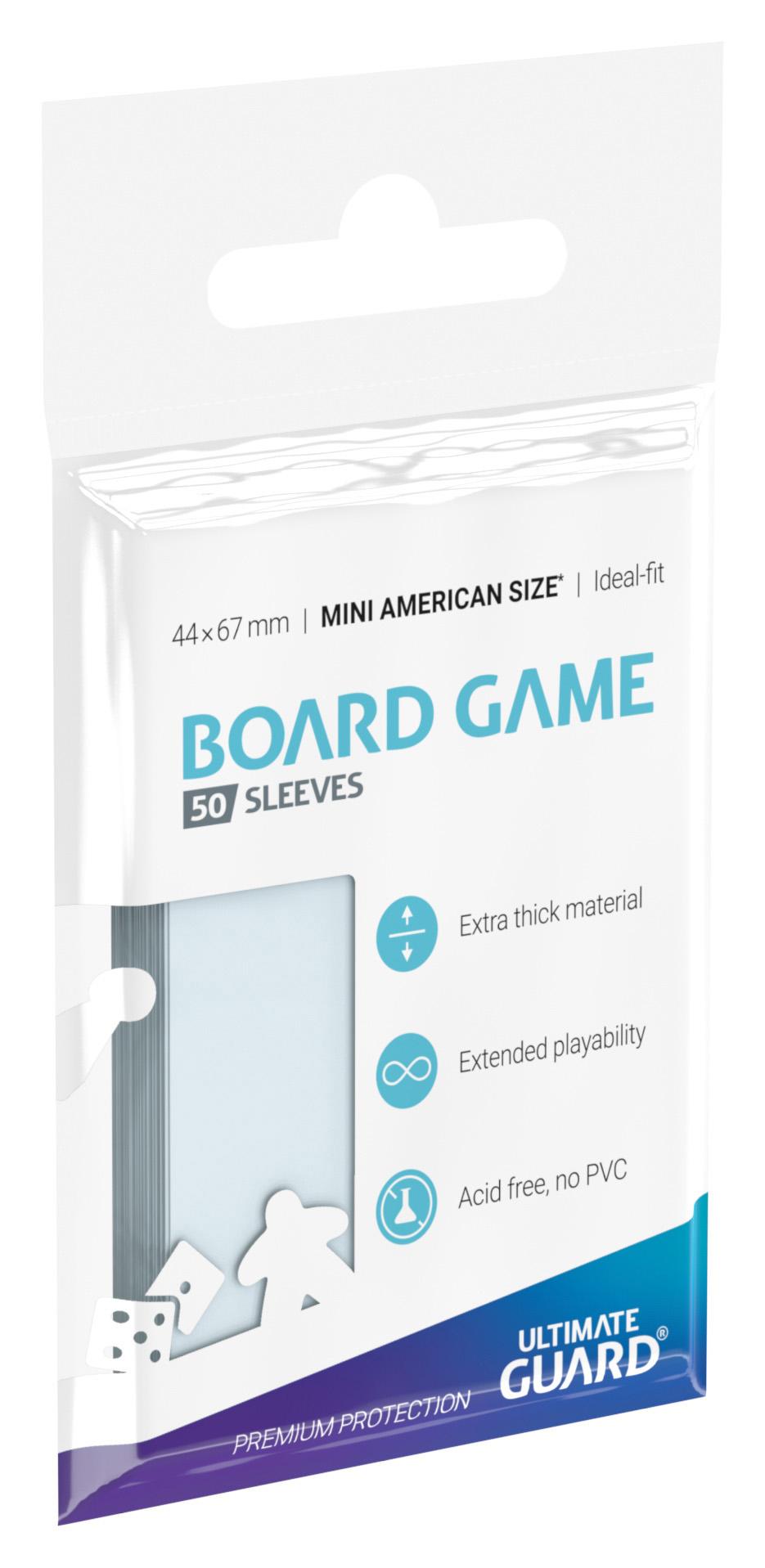 Premium Sleeves for Board Game Cards Mini American (50)