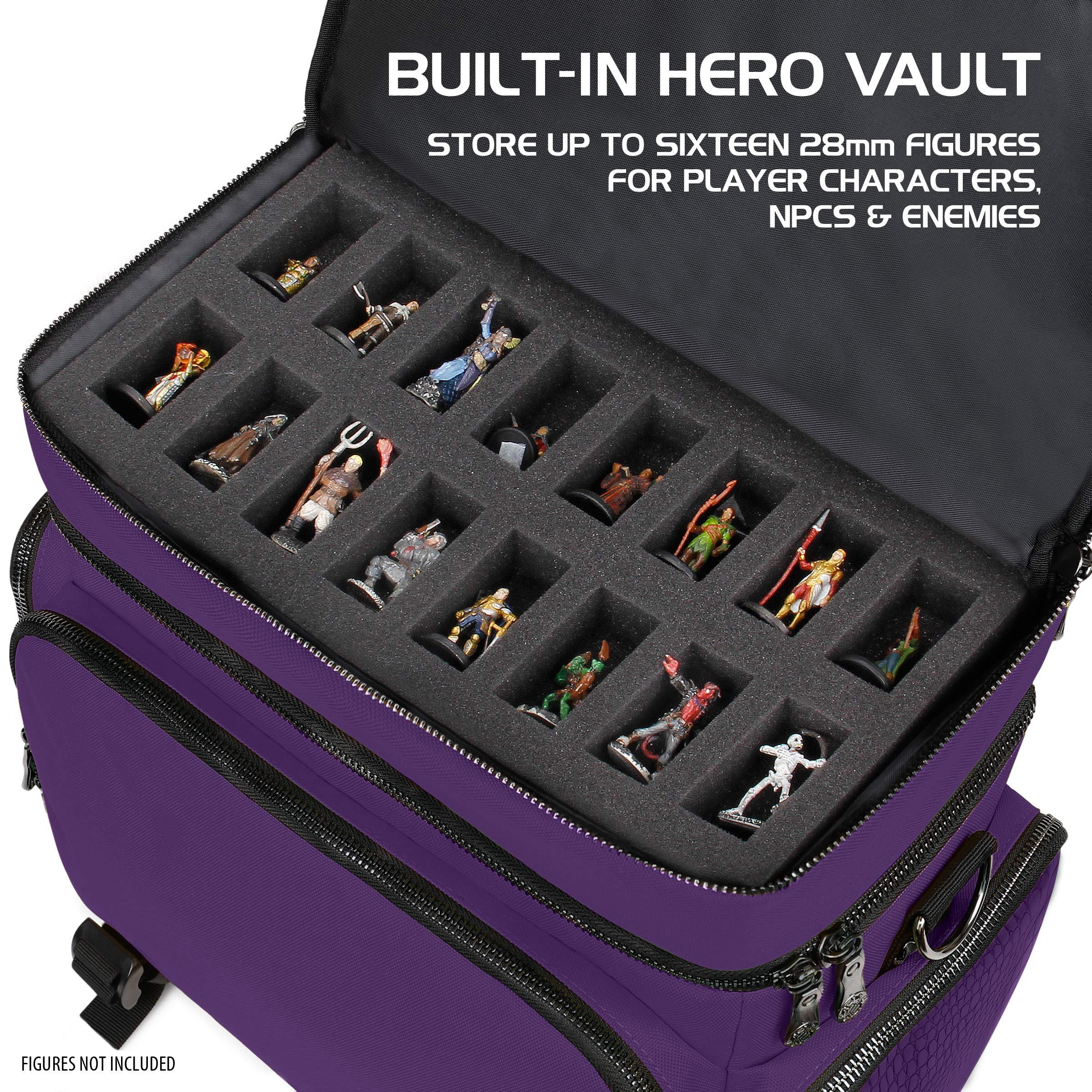 ENHANCE Collector's Edition RPG Adventurer's DnD Bag - Dragon Purple