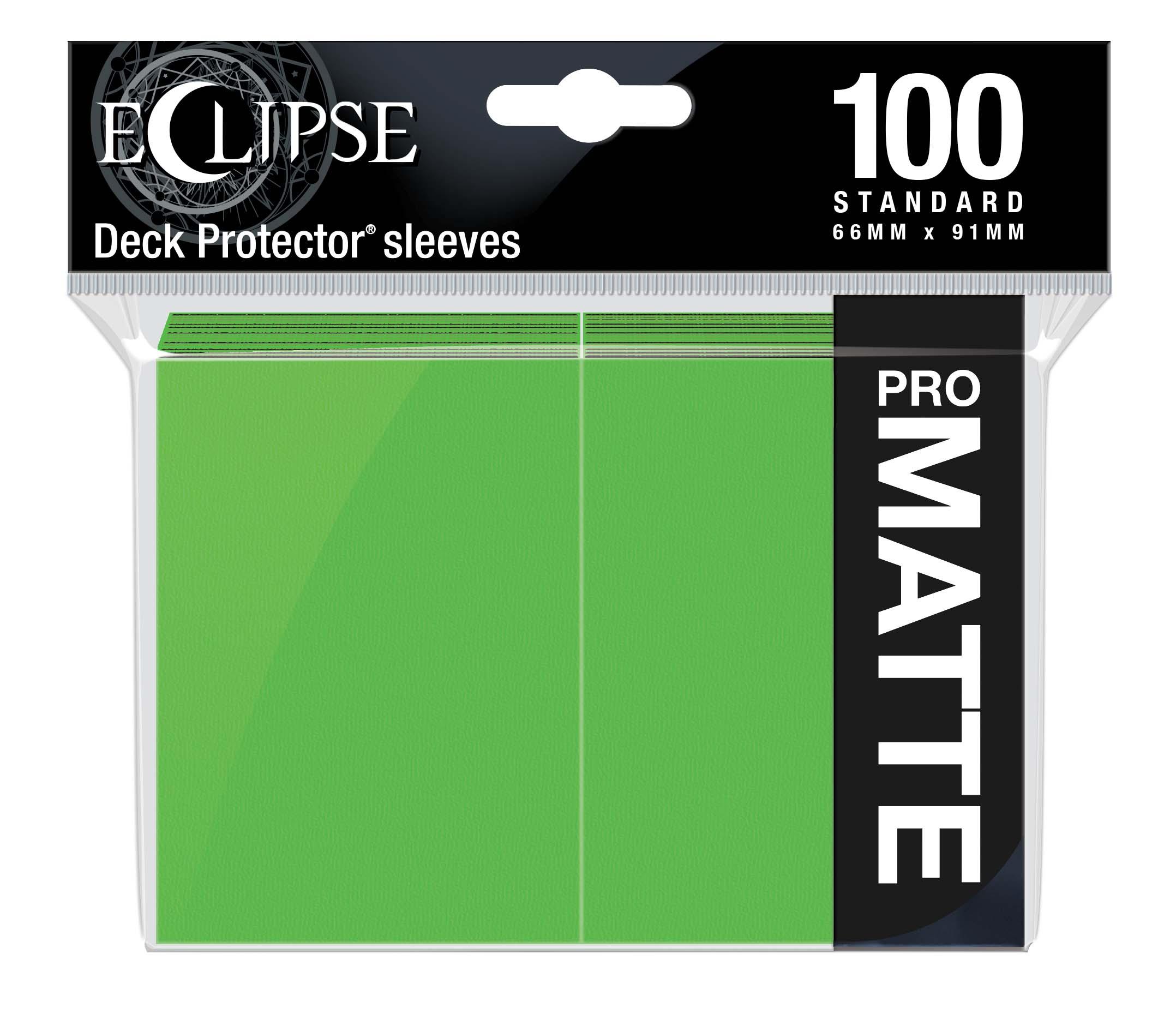 Eclipse Matte Standard Sleeves: Lime Green