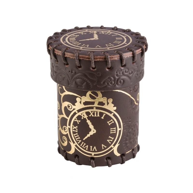 Steampunk Brown & golden Leather Dice Cup Steampunk Brown & golden Leather Dice Cup