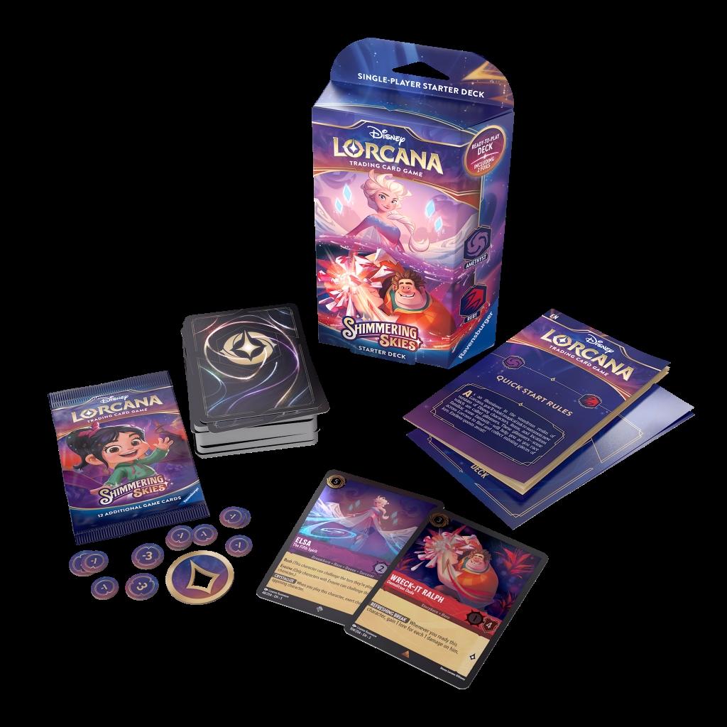 Disney Lorcana - Shimmering Skies: Starter Deck Amethyst and Ruby EN